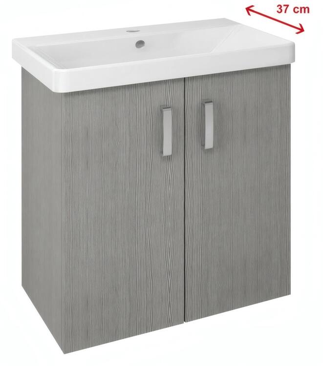 Umyvadlová skříňka 66,3×70×35 cm dub stříbrný – Sapho THEIA TH072-1111