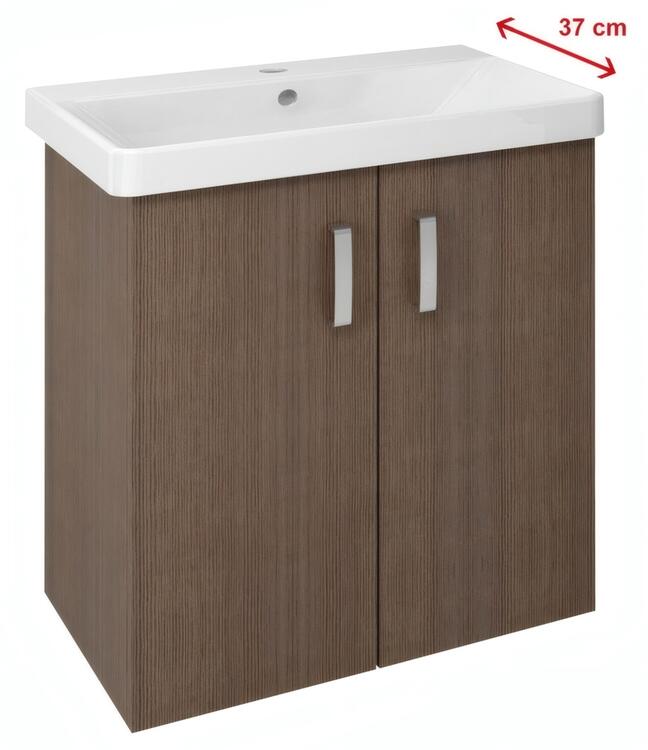 Umyvadlová skříňka 66,3×70×35 cm borovice rustik – Sapho THEIA TH072-1616