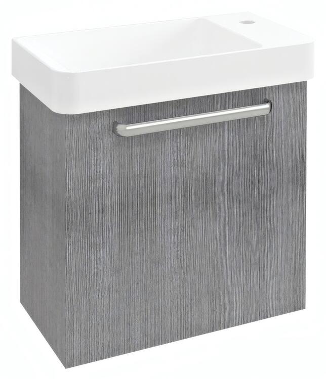 Umyvadlová skříňka 51×50×28 cm dub stříbrný – Sapho LATUS LT080-1111