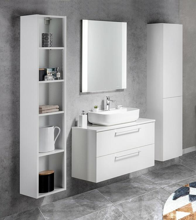 Policová skříňka 30×172×32 cm bílá – Sapho Espace ESC160-3030