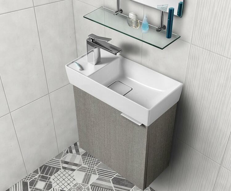 Umyvadlová skříňka 44×50×22 cm dub Mocca – Sapho Latus IX LT090-1212