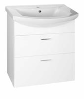 Umyvadlová skříňka 61,5×74×32 cm bílá – Aqualine Zoja 51061A | Více -