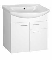 Umyvadlová skříňka 61,5×74×32 cm bílá – Aqualine Zoja 51065A | Více -