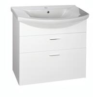 Umyvadlová skříňka 71,5×74×34 cm bílá - Aqualine ZOJA 51071A | Více -