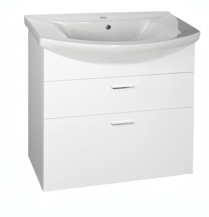 Umyvadlová skříňka 71,5×74×34 cm bílá - Aqualine ZOJA 51071A
