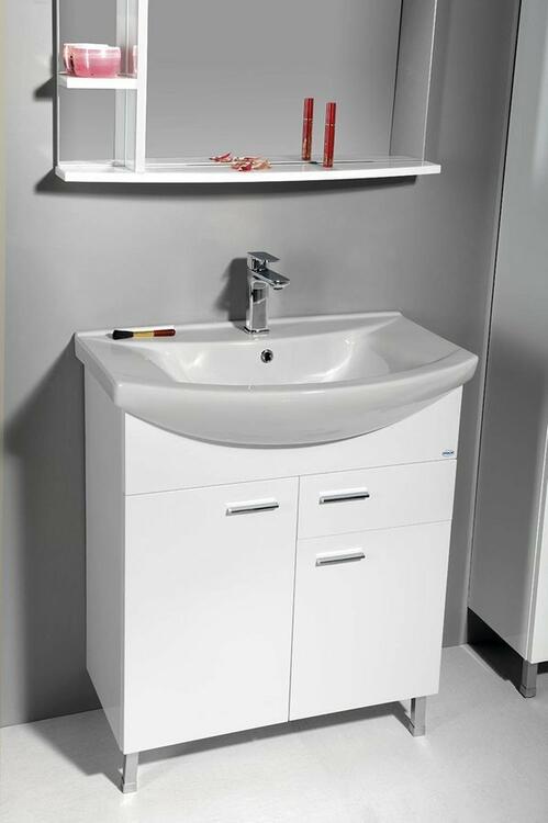 Umyvadlová skříňka 71,5×74×34 cm bílá - Aqualine ZOJA 51075A