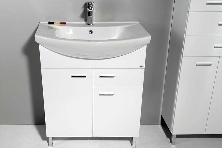 Umyvadlová skříňka 71,5×74×34 cm bílá - Aqualine ZOJA 51075A