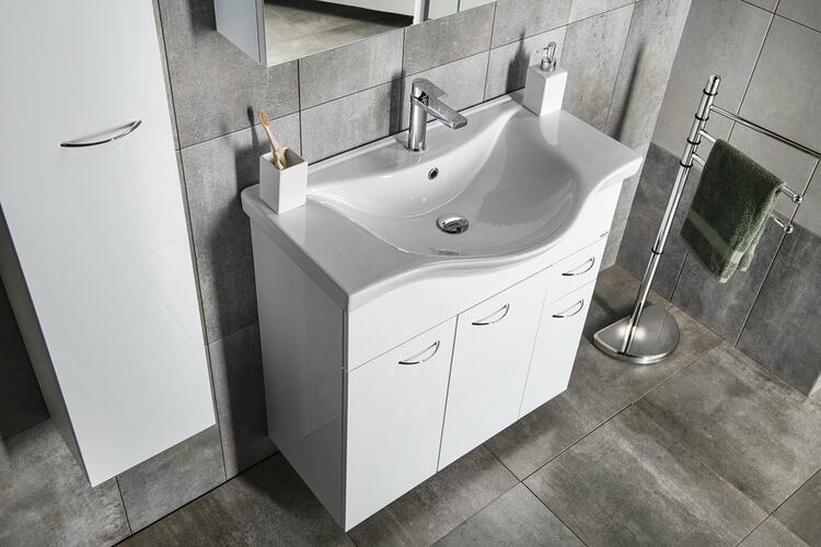 Koupelnová umyvadlová skříňka bílá - Aqualine KERAMIA FRESH 50082A