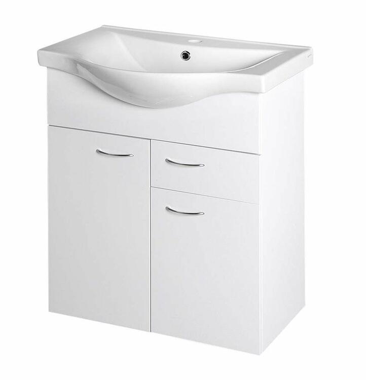 Koupelnová umyvadlová skříňka bílá - Aqualine KERAMIA FRESH 50064A