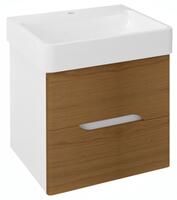 Umyvadlová skříňka 56×51×48,5 cm bílá mat/dub natural – Sapho MEDIENA MD062 | Více -