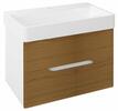 Umyvadlová skříňka 76×51×48,5 cm bílá mat dub natural – Sapho MEDIENA MD082