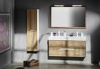Umyvadlová skříňka 117×51×48,5 cm bílá mat dub graphite – Sapho MEDIENA