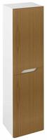 MEDIENA skříňka vysoká 35x140x30cm, 2x dvířka, levá/pravá, bílá mat/dub natural | Více - 