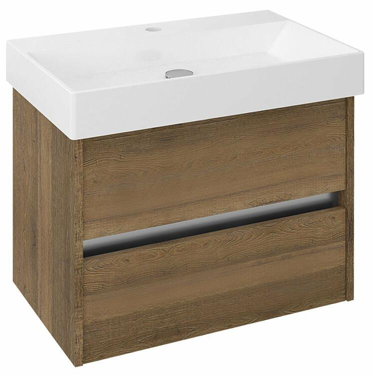 Umyvadlová skříňka 67×51,5×43 cm dub Sherwood – Sapho NIRONA NR070-1515