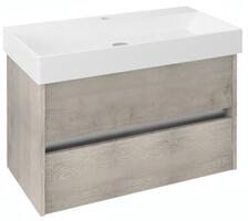 Umyvadlová skříňka 82×51,5×43 cm dub mocca– Sapho NIRONA NR085-1212 | Více -