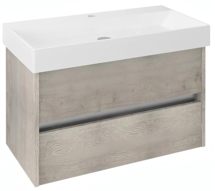 Umyvadlová skříňka 82×51,5×43 cm dub mocca– Sapho NIRONA NR085-1212