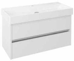 NIRONA umyvadlová skříňka 95x51,5x43 cm, bílá | Více - 