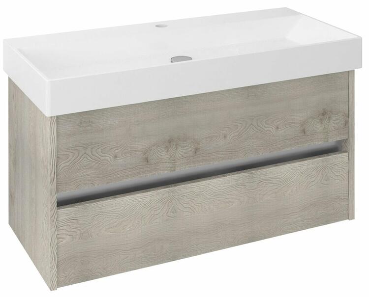 Umyvadlová skříňka 95×51,5×43 cm dub mocca – Sapho NIRONA NR100-1212
