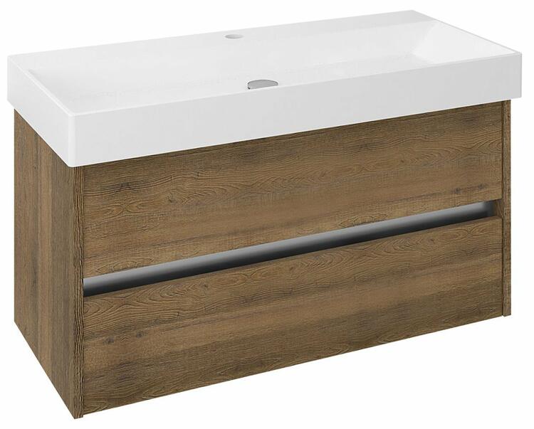 Umyvadlová skříňka 95×51,5×43 cm dub Sherwood – Sapho NIRONA NR100-1515