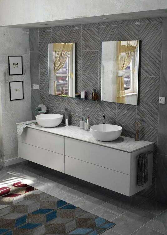 Umyvadlová skříňka 75×53×50,5 cm bílá mat – Sapho TREOS TS070-3131