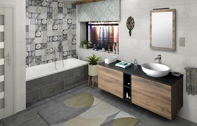 Umyvadlová skříňka 110×53×50,5 cm dub collingwood – Sapho TREOS TS110-1919