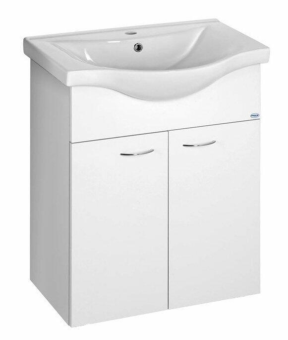 Koupelnová umyvadlová skříňka bílá - Aqualine KERAMIA FRESH 50063A