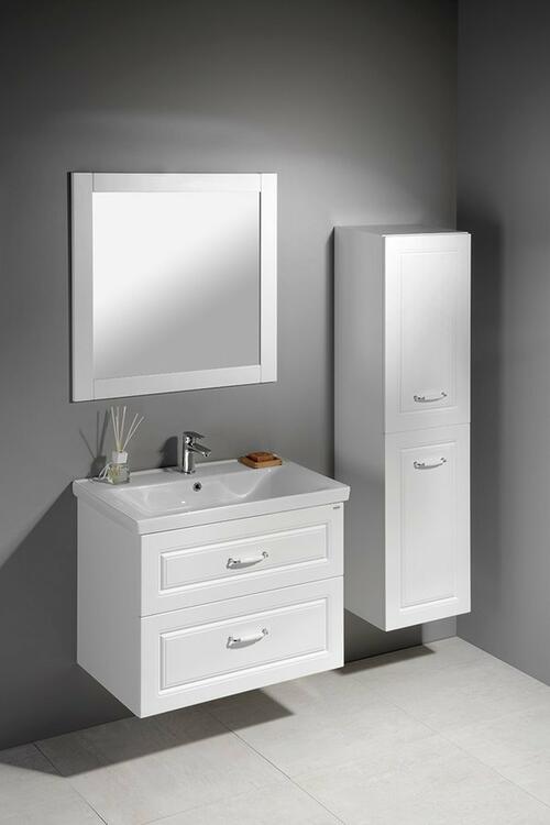 Vysoká skříňka bílá - AQUALINE FAVOLO FV160