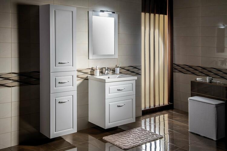 Vysoká skříňka bílá - AQUALINE FAVOLO FV160