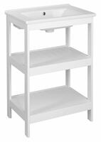 Koupelnová policová umyvadlová skříňka bílá - Aqualine ETIDE ET505 | Více - 