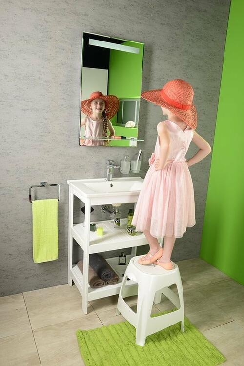 Koupelnová policová umyvadlová skříňka bílá - Aqualine ETIDE ET505