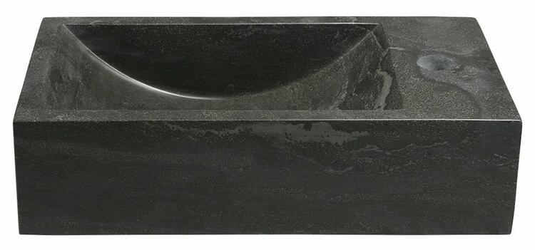 Kamenné umývátko 40 cm P antracit – Sapho Blok 2401-28