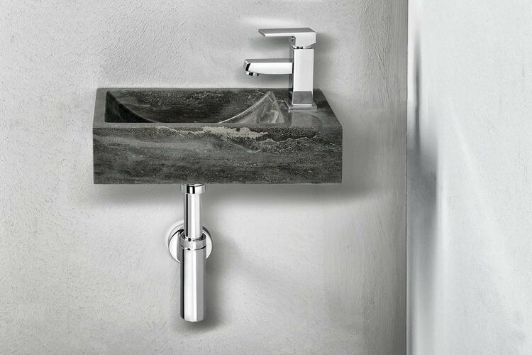 Kamenné umývátko 40 cm P antracit – Sapho Blok 2401-28