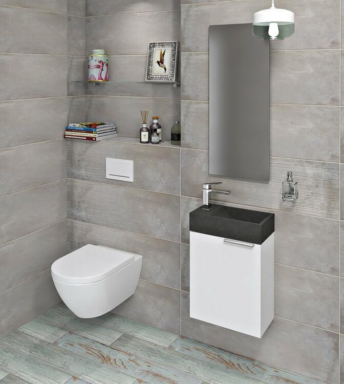 Umyvadlová skříňka 39,4×50×22 cm bílá – Sapho Latus X LT110-3030