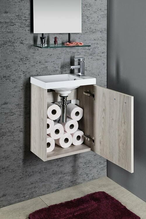 Umyvadlová skříňka 39,4×50×22 cm dub Mocca – Sapho Latus X LT110-1212