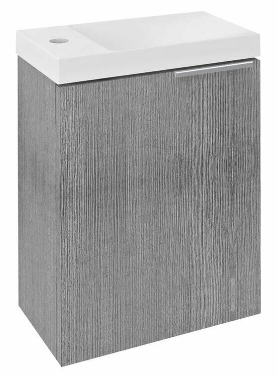 Umyvadlová skříňka 39,4×50×22 cm dub stříbrný – Sapho Latus X LT110-1111
