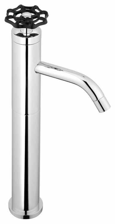 INDUSTRY stojánková umyvadlová baterie vysoká, výška 332 mm, chrom/černá