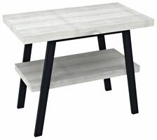 TWIGA umyvadlový stolek 90x72x50 cm, černá mat/dub starobílý | Více - 