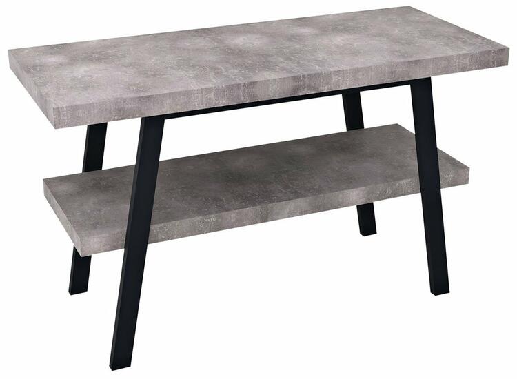 TWIGA umyvadlový stolek 120x72x50 cm, černá mat/cement