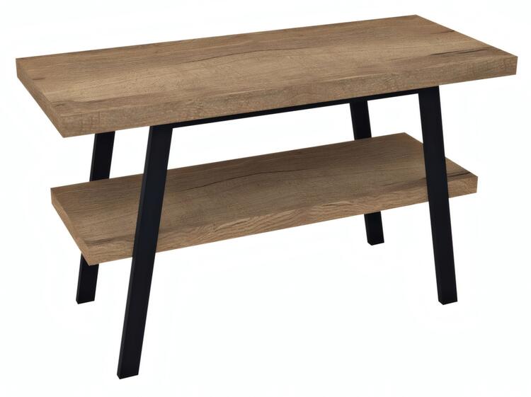 Umyvadlový stolek 130×72×50 cm černá mat/dub Rover – Sapho TWIGA VC453-130-4