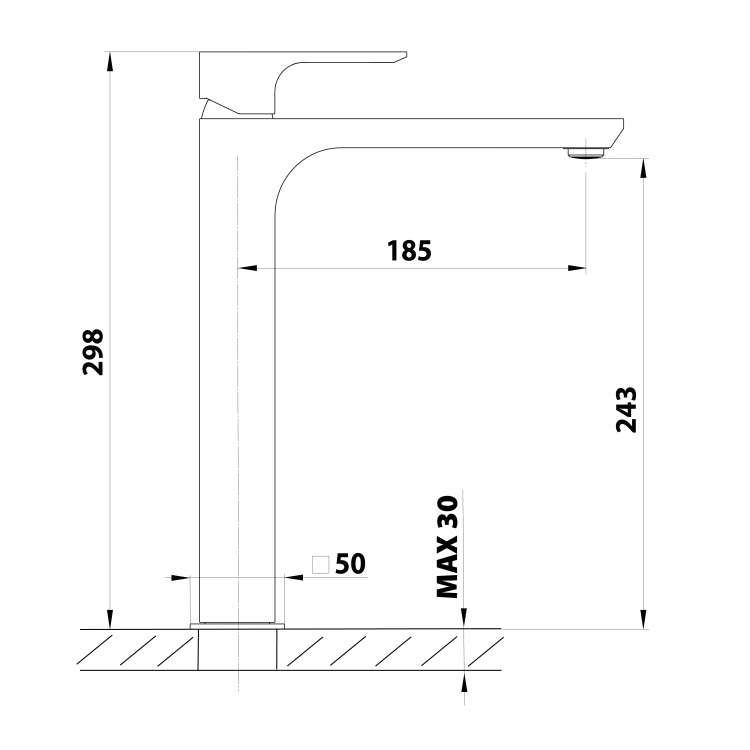 Umyvadlová stojánková páková  baterie zlato – Sapho SPY PY07/17