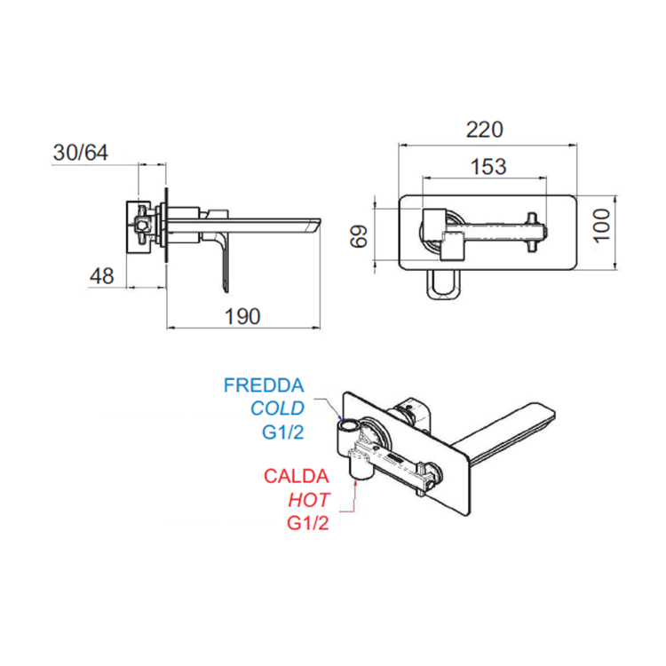 Umyvadlová podomítková baterie zlato – Sapho SPY PY08/17
