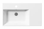 Keramické umyvadlo levé 80×47 cm bílá – GSI KUBE X 9456111