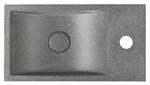 Betonové umývátko 40 cm P černý granit – Sapho Crest AR409