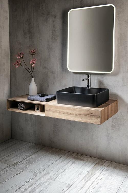 Umyvadlová skříňka 120×14×48 cm dub – Sapho MORIAN MR113