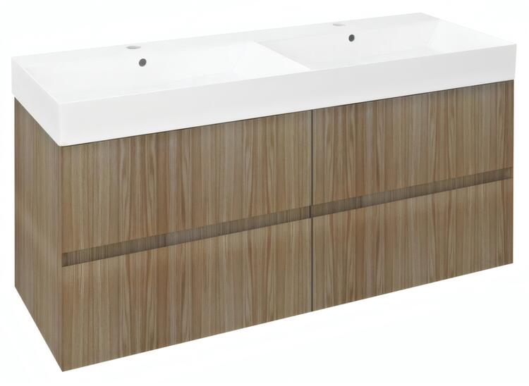Dvojumyvadlová skříňka 118×51,5×43 cm dub – Sapho FILENA FID1212D