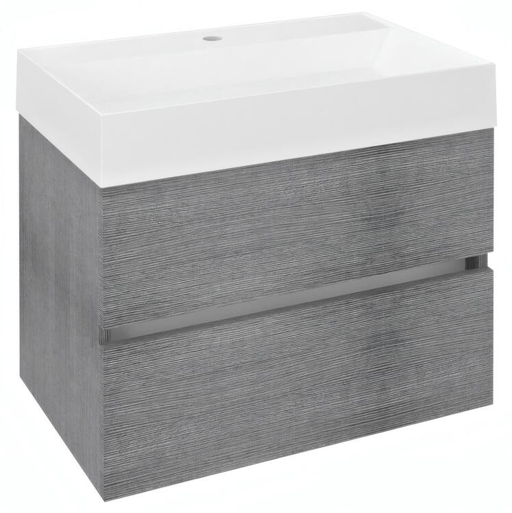 Umyvadlová skříňka 67×50×43,5 cm dub stříbrný – Sapho ODETTA DT070-1111