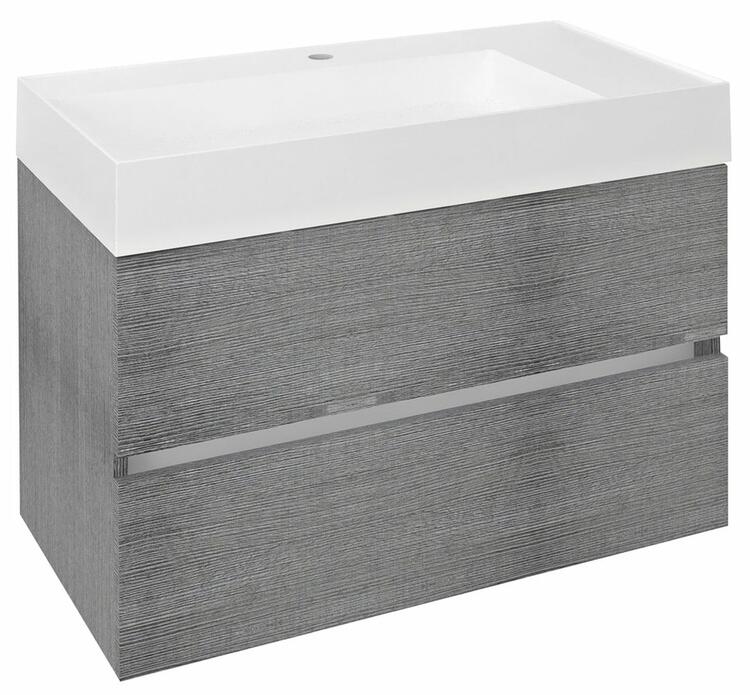 Umyvadlová skříňka 82×50×43,5 cm dub stříbrný – Sapho ODETTA DT085-1111