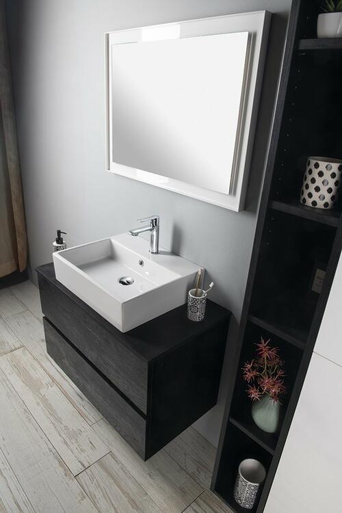 Umyvadlová skříňka 82×50×43,5 cm dub černý – Sapho ODETTA DT085-3030