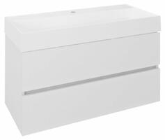 ODETTA umyvadlová skříňka 95x50x43,5cm, bílá lesk | Více - 