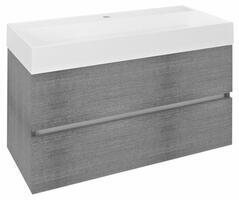 ODETTA umyvadlová skříňka 95x50x43,5cm, dub stříbrný | Více - 